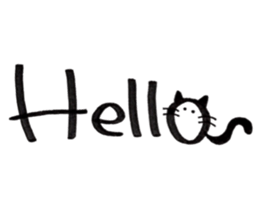 Daily conversation -no.3 Cat ver. sticker #14831051