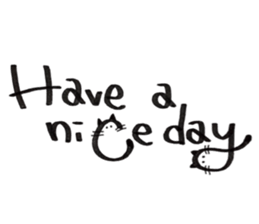 Daily conversation -no.3 Cat ver. sticker #14831052