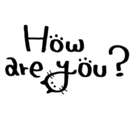 Daily conversation -no.3 Cat ver. sticker #14831053