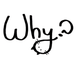 Daily conversation -no.3 Cat ver. sticker #14831054