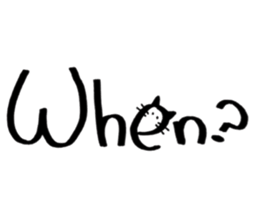 Daily conversation -no.3 Cat ver. sticker #14831056