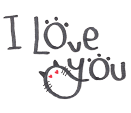 Daily conversation -no.3 Cat ver. sticker #14831061