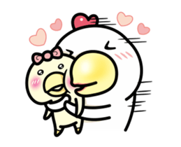 ah chicken blink blink sticker #14832106