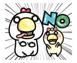 ah chicken blink blink sticker #14832113