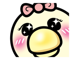 ah chicken blink blink sticker #14832120