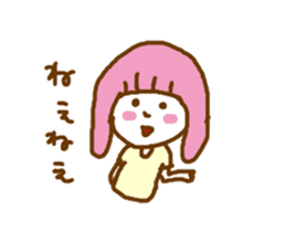 Moving! Pink of your Kappa Otometan sticker #14832238