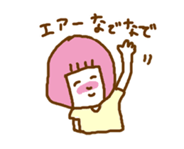 Moving! Pink of your Kappa Otometan sticker #14832239