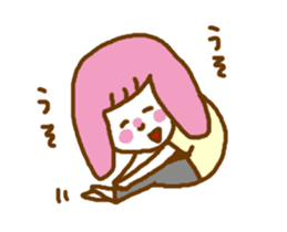Moving! Pink of your Kappa Otometan sticker #14832241