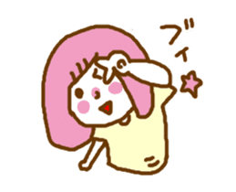 Moving! Pink of your Kappa Otometan sticker #14832243
