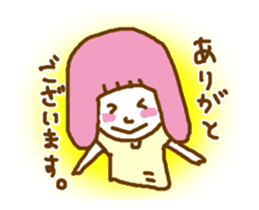 Moving! Pink of your Kappa Otometan sticker #14832245