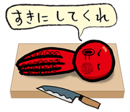 red Octopus Sticker sticker #14832849