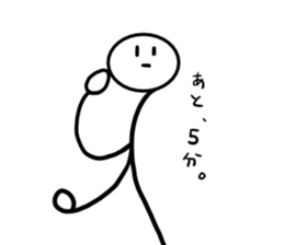 A stick man. 7 sticker #14833833