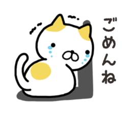 Wide-set eyes cat sticker #14834316