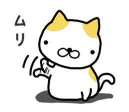 Wide-set eyes cat sticker #14834328