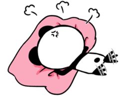 Social withdrawal a giant pand2 sticker #14834391