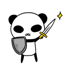 Social withdrawal a giant pand2 sticker #14834399