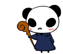 Social withdrawal a giant pand2 sticker #14834400