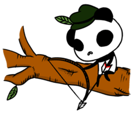 Social withdrawal a giant pand2 sticker #14834401