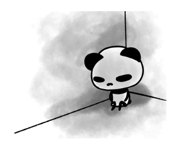 Social withdrawal a giant pand2 sticker #14834403