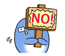 lovely penguin couple sticker #14834607