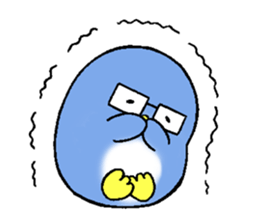 lovely penguin couple sticker #14834611