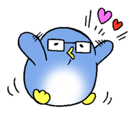 lovely penguin couple sticker #14834612