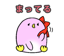 lovely penguin couple sticker #14834628