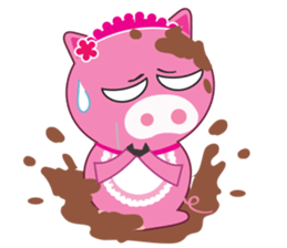 Little Clumsy Pig sticker #14836769
