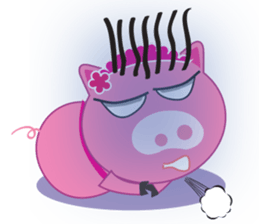 Little Clumsy Pig sticker #14836771