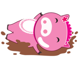 Little Clumsy Pig sticker #14836772