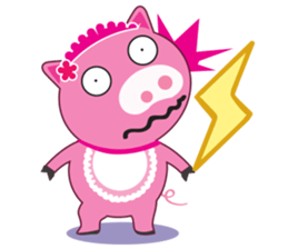 Little Clumsy Pig sticker #14836775