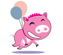 Little Clumsy Pig sticker #14836777