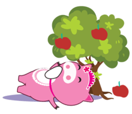 Little Clumsy Pig sticker #14836779