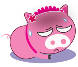 Little Clumsy Pig sticker #14836780