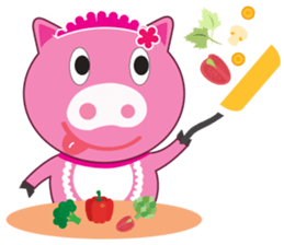 Little Clumsy Pig sticker #14836782