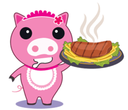 Little Clumsy Pig sticker #14836783