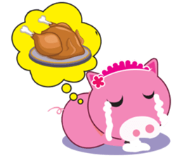 Little Clumsy Pig sticker #14836784