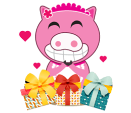 Little Clumsy Pig sticker #14836787