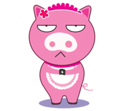 Little Clumsy Pig sticker #14836788