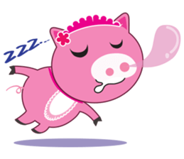 Little Clumsy Pig sticker #14836789