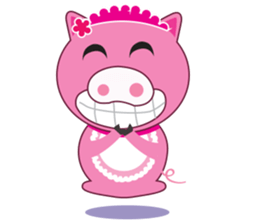Little Clumsy Pig sticker #14836790