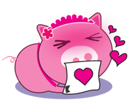 Little Clumsy Pig sticker #14836791