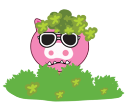 Little Clumsy Pig sticker #14836792