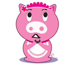 Little Clumsy Pig sticker #14836795