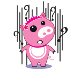 Little Clumsy Pig sticker #14836800