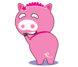 Little Clumsy Pig sticker #14836801