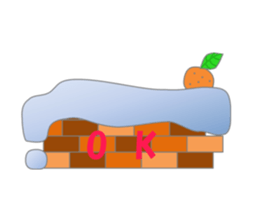 Rabbit and bear daily(snow) sticker #14836810