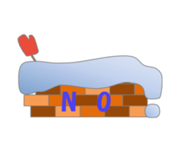 Rabbit and bear daily(snow) sticker #14836830