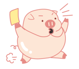 Fat Pig but Extremely Lovable sticker #14837032