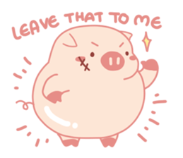 Fat Pig but Extremely Lovable sticker #14837056